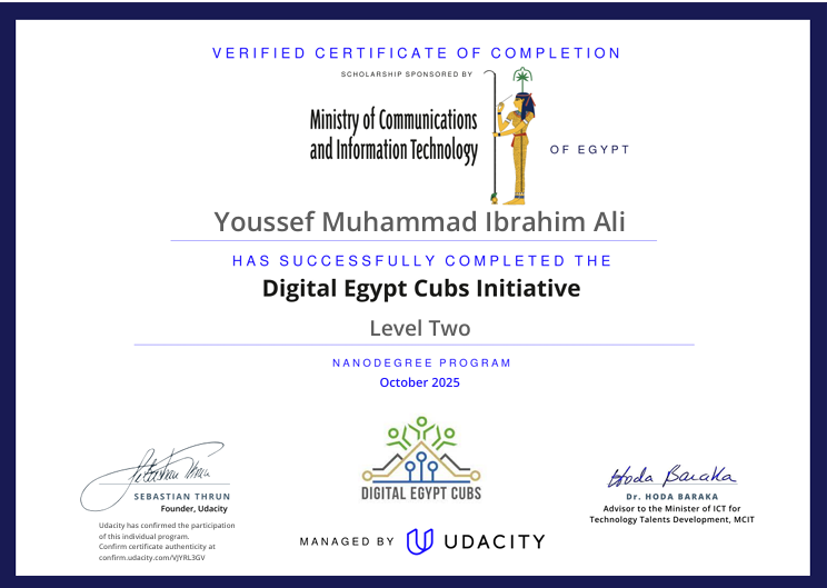 Egyptian MCIT Certification