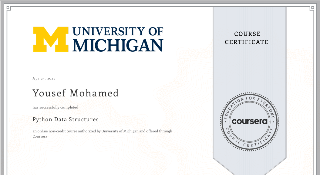 Egyptian MCIT Certification