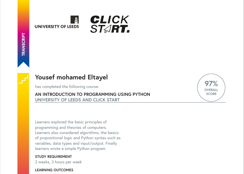 Egyptian MCIT Certification